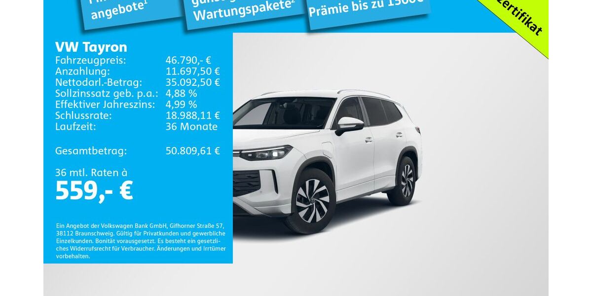 VW Tayron 3.000 km 46.790 &euro; München 81669