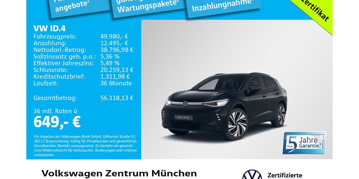 VW ID.4 5.163 km 48.882 &euro; München 80687