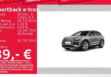 Audi Q4 e-tron 80.641 km 29.543 &euro; München 81825