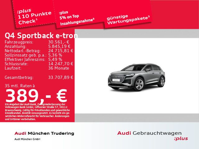 Audi Q4 e-tron 80.641 km 29.543 &euro; München 81825