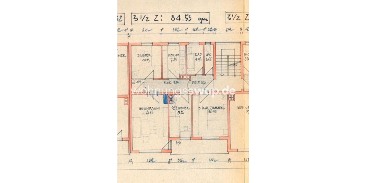 Etagenwohnung München Au-Haidhausen - 3 Zimmer, 86 m&sup2;, 1.860&euro; | Angebot:25856303