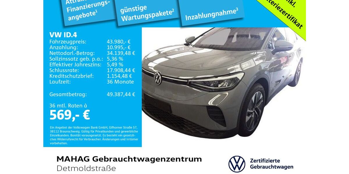 VW ID.4 7.248 km 43.980 &euro; München 80935