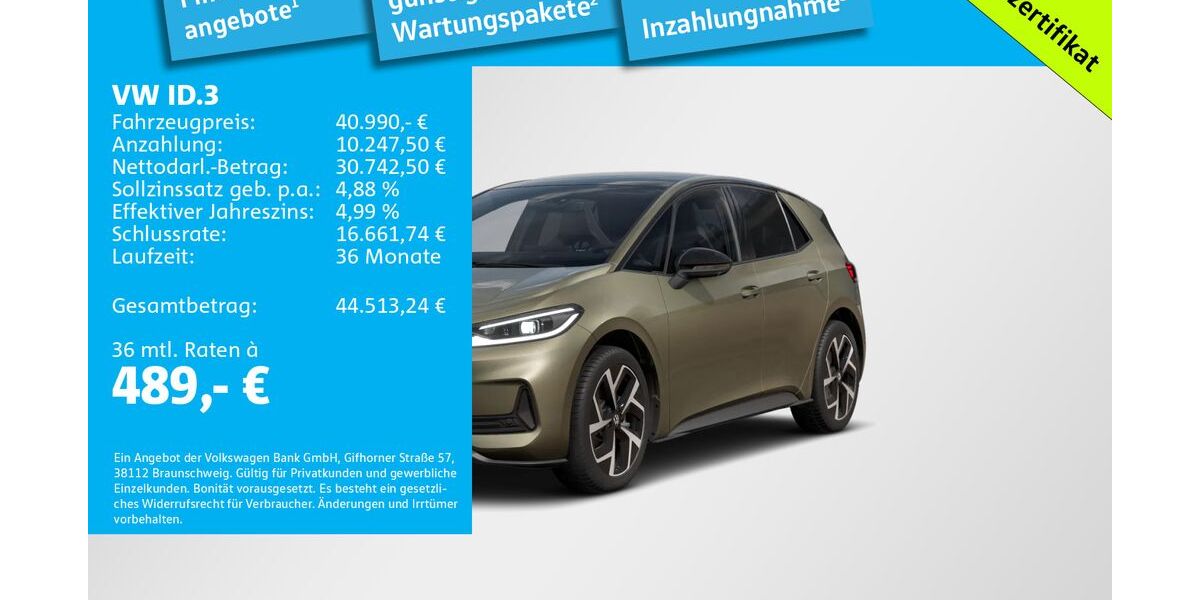 VW ID.3 3.000 km 40.990 &euro; München 81669