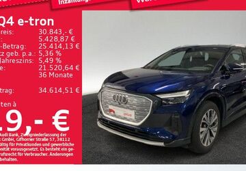 Audi Q4 e-tron 65.181 km 28.796 &euro; München 81825