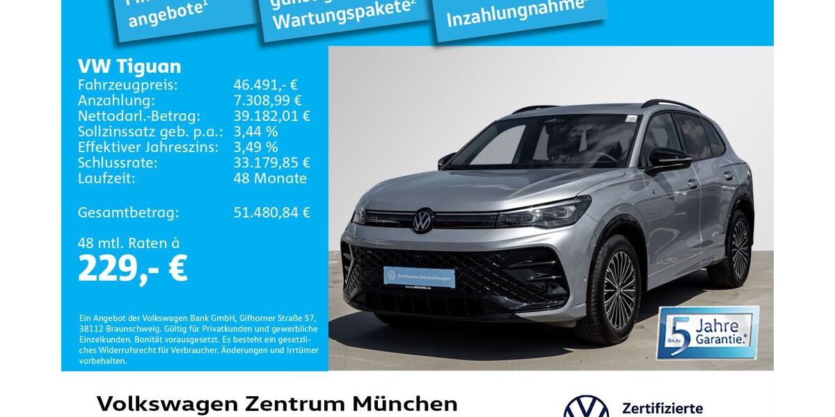 VW Tiguan 2.141 km 45.892 &euro; München 80687