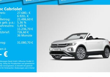 VW T-Roc 17.762 km 27.680 &euro; München 80687