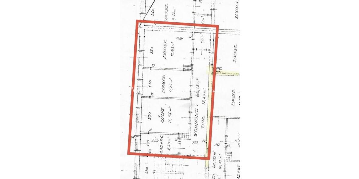 Etagenwohnung München Schwabing-Freimann - 2 Zimmer, 56 m&sup2;, 1.100&euro; | Angebot:25087950