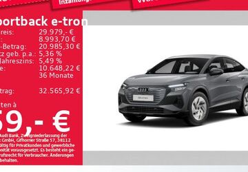 Audi Q4 e-tron 80.851 km 29.979 &euro; München 81825