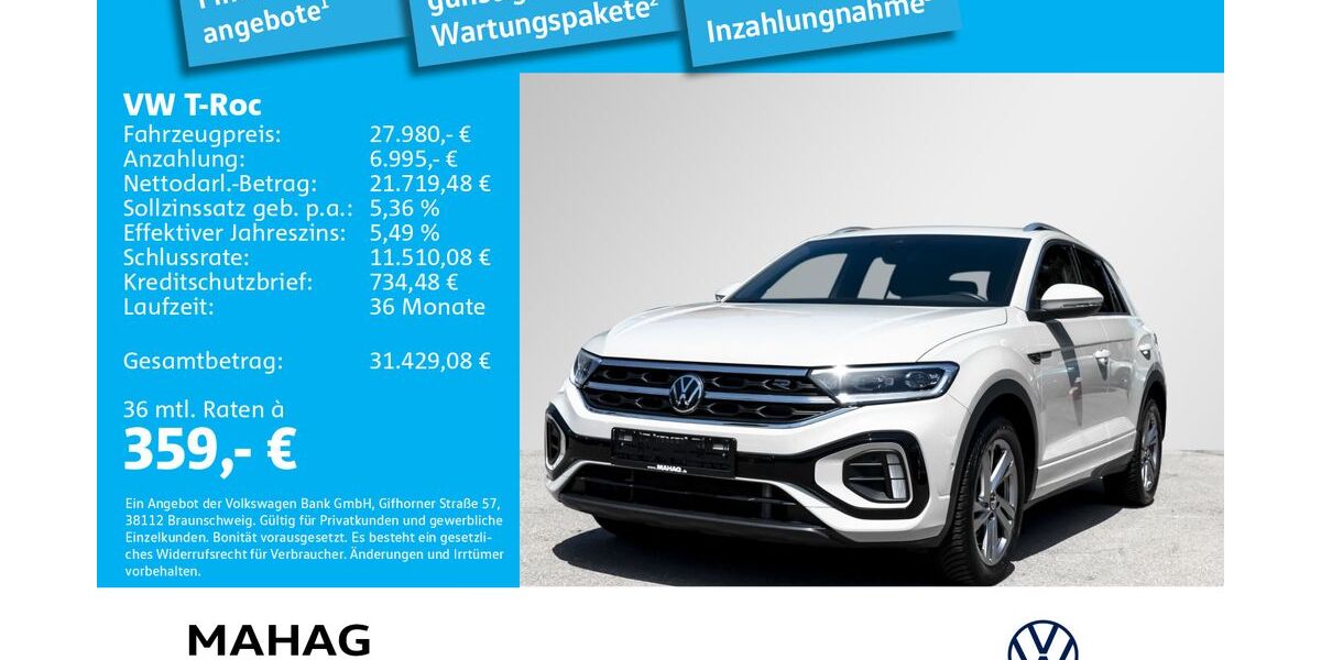 VW T-Roc 22.400 km 27.980 &euro; München 81825